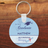 Bedrijfs Therapistische Afstuderen Ronde Ronde Gif Sleutelhanger (Voorkant)