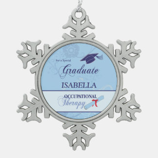 Bedrijfs Therapistische Afstuderen Ronde Ronde Gif Tin Sneeuwvlok Ornament
