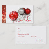 Bedrijfs Vakantie cadeaubonnen Kortingskaartje (Voorkant / Achterkant)