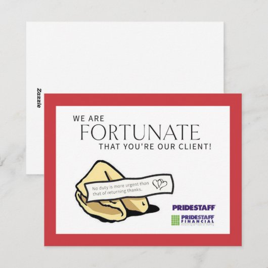 Bedrijfs Valentijnse Kaart (Voorkant / Achterkant)