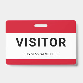Bedrijfs van de BezoekerBadge identiteitskaart Badge