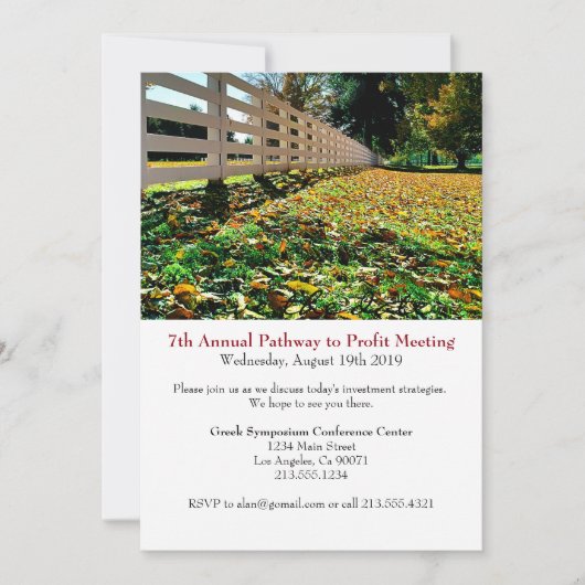 Bedrijfs van de Conferentie de Collectieve Uitnodi Save The Date (Voorkant)