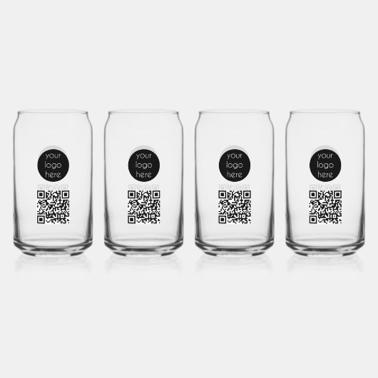Bedrijfs van de Logo de Promotie QR Code Blikvorm Glas (Achterkant)