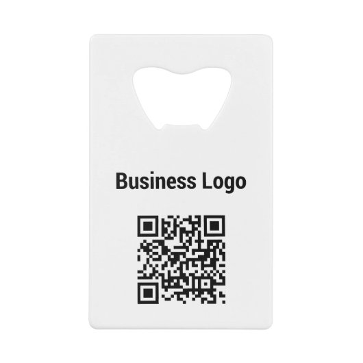 Bedrijfs van de Logo de Promotie QR Code Creditkaart Flessenopener (Voorkant)