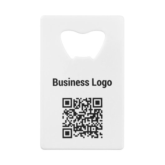 Bedrijfs van de Logo de Promotie QR Code Creditkaart Flessenopener (Achterkant)