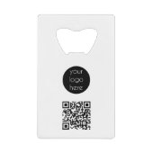 Bedrijfs van de Logo de Promotie QR Code Creditkaart Flessenopener (Voorkant)