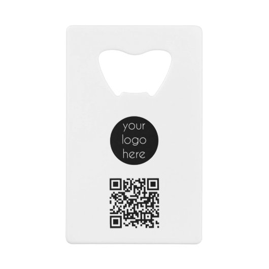 Bedrijfs van de Logo de Promotie QR Code Creditkaart Flessenopener (Voorkant)