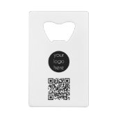 Bedrijfs van de Logo de Promotie QR Code Creditkaart Flessenopener (Achterkant)