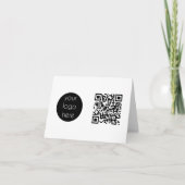 Bedrijfs van de Logo de Promotie QR Code Feestdagen Kaart (Voorkant)