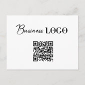 Bedrijfs van de Logo de Promotie QR Code Feestdagenkaart (Voorkant)