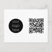 Bedrijfs van de Logo de Promotie QR Code Feestdagenkaart (Voorkant)
