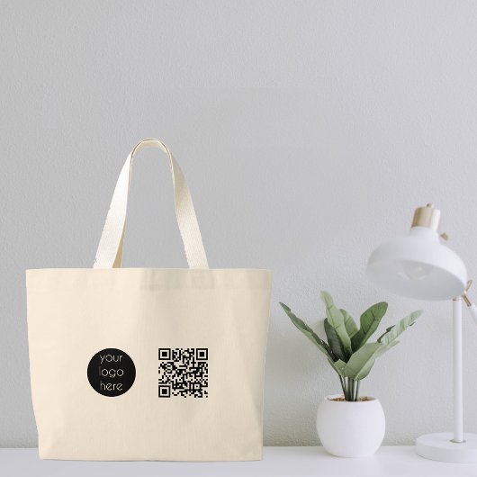 Bedrijfs van de Logo de Promotie QR Code Grote Tote Bag