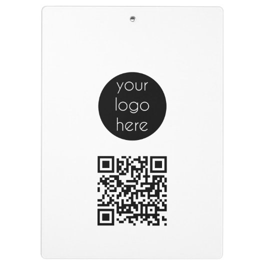 Bedrijfs van de Logo de Promotie QR Code Klembord (Achterkant)