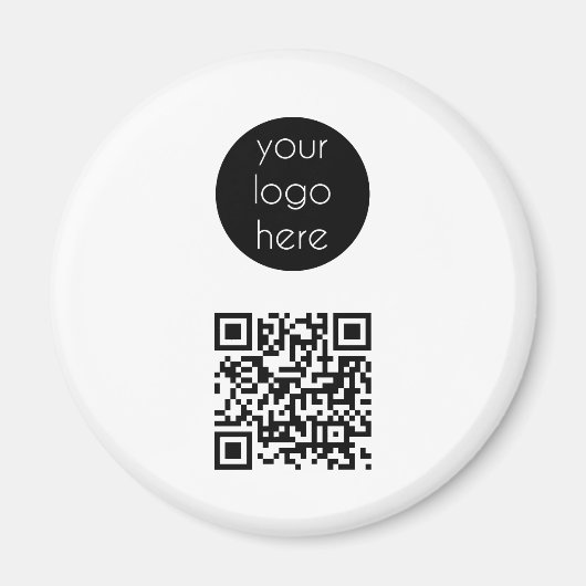 Bedrijfs van de Logo de Promotie QR Code Magneet (Voorkant)