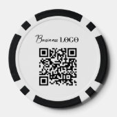 Bedrijfs van de Logo de Promotie QR Code Poker Chips (Achterkant)
