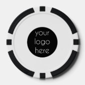Bedrijfs van de Logo de Promotie QR Code Poker Chips (Voorkant)