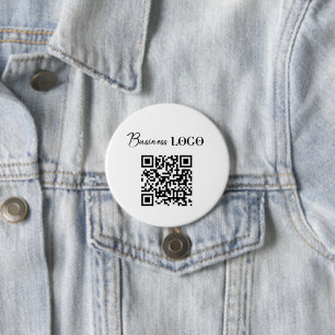 Bedrijfs van de Logo de Promotie QR Code Ronde Button 7,6 Cm