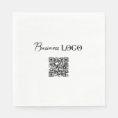 Bedrijfs van de Logo de Promotie QR Code Servet (Voorkant)