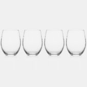 Bedrijfs van de Logo de Promotie QR Code Wijnglas Zonder Voet (Rechts)