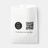 Bedrijfs van de Logo Promotietekst QR van de Code Bedankzakje (Voorkant)
