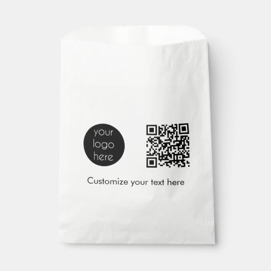 Bedrijfs van de Logo Promotietekst QR van de Code Bedankzakje (Voorkant)