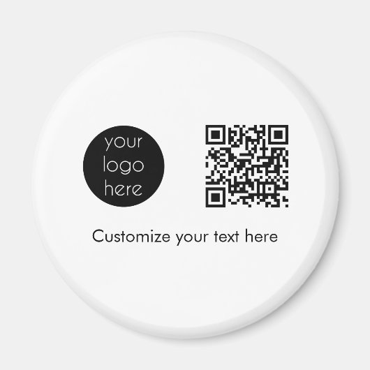 Bedrijfs van de Logo Promotietekst QR van de Code Magneet (Voorkant)