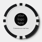 Bedrijfs van de Logo Promotietekst QR van de Code Poker Chips (Voorkant)