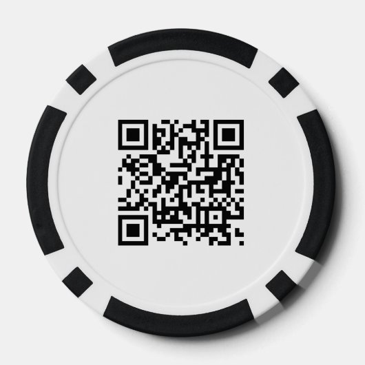 Bedrijfs van de Logo Promotietekst QR van de Code Poker Chips (Achterkant)