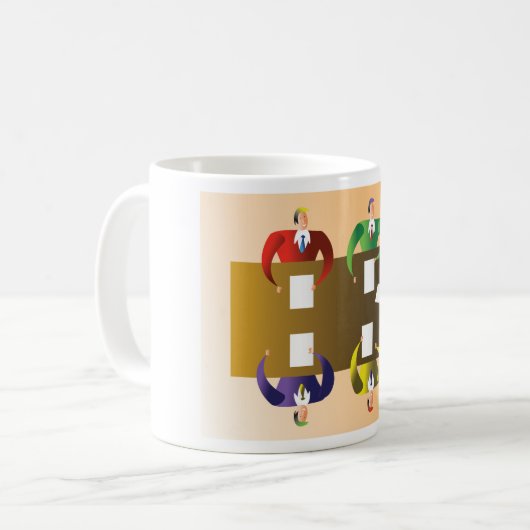 Bedrijfs Vergadering Koffiemok (Voorkant links)