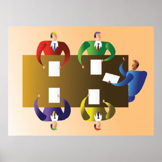 Bedrijfs Vergadering Poster (Voorkant)