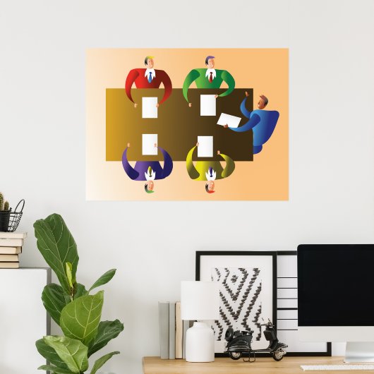 Bedrijfs Vergadering Poster (Thuiskantoor)