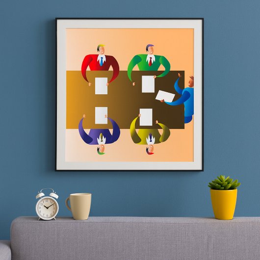 Bedrijfs Vergadering Poster