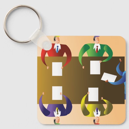 Bedrijfs Vergadering Sleutelhanger (Voorkant)