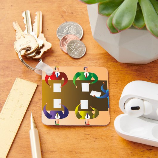 Bedrijfs Vergadering Sleutelhanger