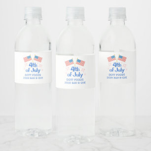 Bedrijfs Vierde Picknick Vuurwerk  Waterfles Etiket