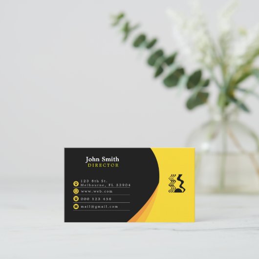 Bedrijfs Visitekaartje (Staand voorkant)