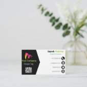 Bedrijfs Visitekaartje (Staand voorkant)