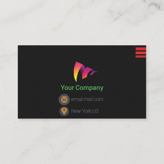 Bedrijfs Visitekaartje (Achterkant)