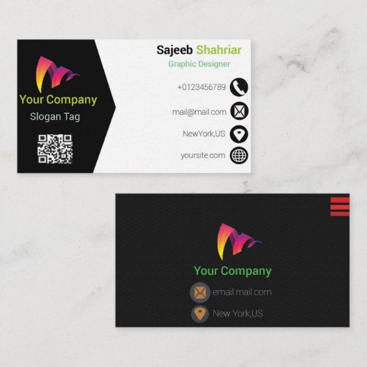 Bedrijfs Visitekaartje (Voorkant / Achterkant)