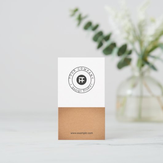 Bedrijfs Visitekaartje (Staand voorkant)