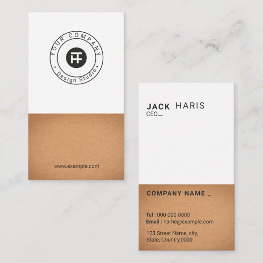 Bedrijfs Visitekaartje (Voorkant / Achterkant)