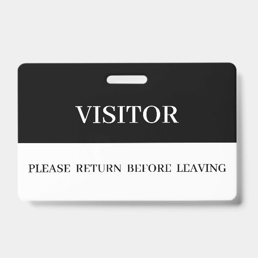 Bedrijfs Visitor Badges (Voorzijde)