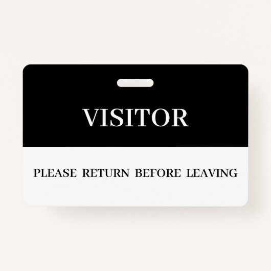 Bedrijfs Visitor Badges (Voorkant)