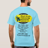 Bedrijfsactiviteiten voor het wassen van de druk t-shirt (Achterkant)