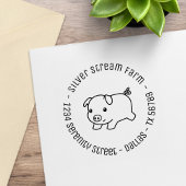 Bedrijfsadres 4 van Varkensvarkens Rubberstempel