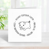 Bedrijfsadres 4 van Varkensvarkens Rubberstempel
