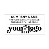 Bedrijfsadres Bedrijf Logo Professional Rubberstempel (Afrduk)