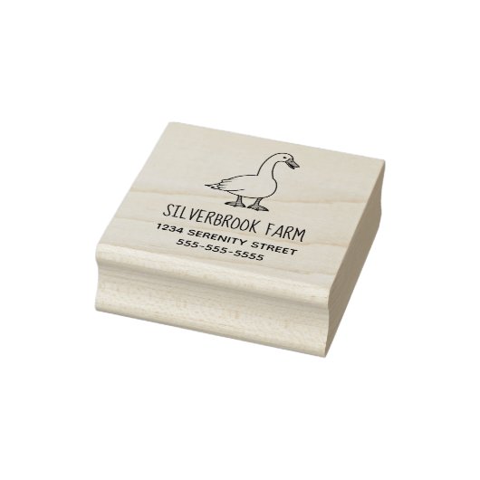 Bedrijfsadres Goose Boerderij Rubberstempel (Stempel)