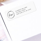 Bedrijfsadres Logo Retouradres Etiket