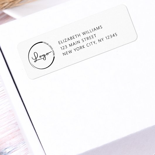 Bedrijfsadres Logo Retouradres Etiket